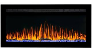 Електрокамін настінний / вбудовуваний ArtiFlame AF37WR з обігрівом і звуком горіння вогню