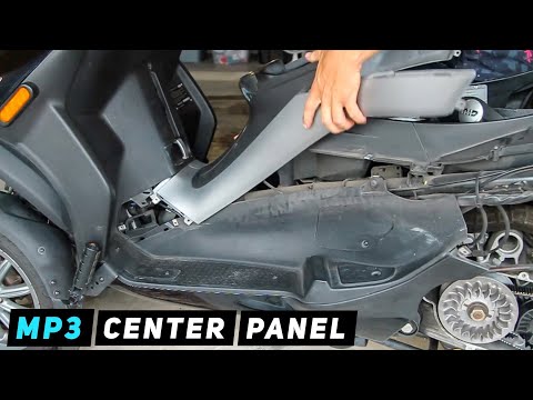 Piaggio MP3 - Center Panel Removal | Mitch's Scooter Stuff