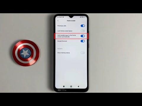 Add installed apps to the Home screen automatically on Poco C40 Android 11