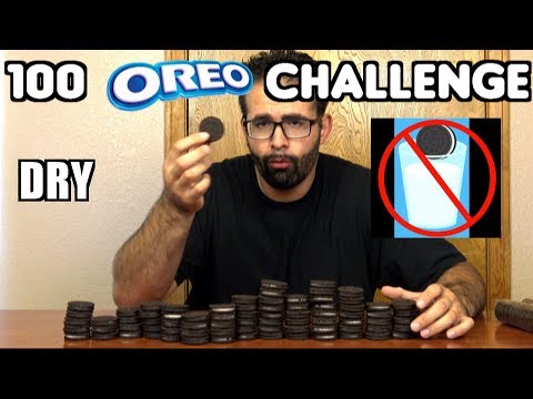 100 Oreo Challenge - No Drinks Allowed! Can I Do It? *7000 Calories* | Freak Eating