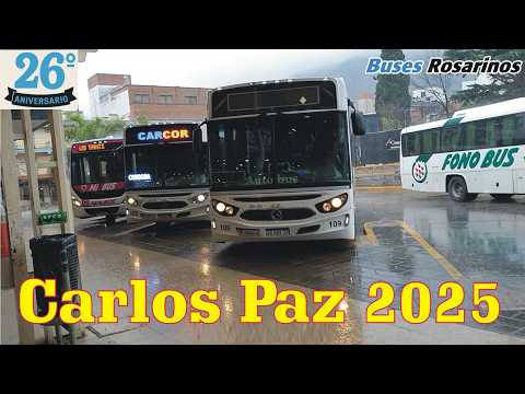 CARLOS PAZ - VIAJE DESDE CORDOBA - BUSES ROSARINOS 2025