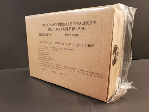 2024 French RIER Pork Risotto Review Ration Individual Exercise MRE Tasting Test