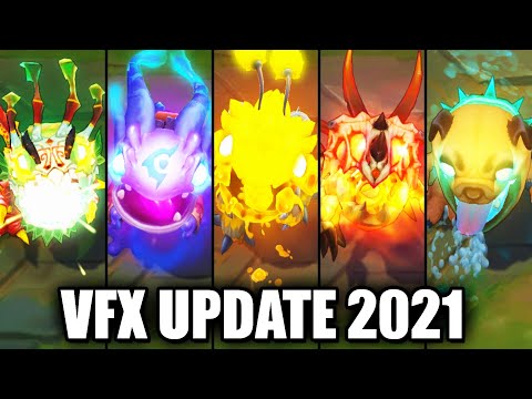 All Kog'Maw Skins VFX Update 2021 (League of Legends)