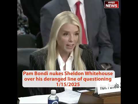 Pam Bondi roasts Blumenthal & nukes Sheldon Whitehouse over his deranged line of questioning