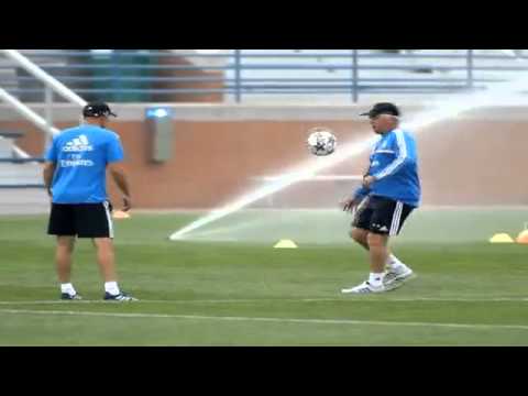 Zidane and Ancelotti show class in training
