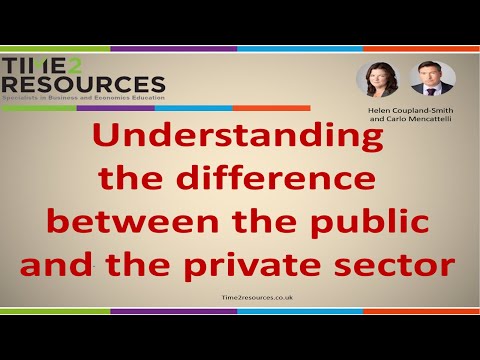 Understanding the public and private sector