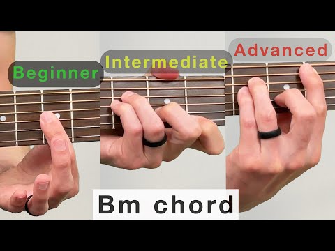 🎸 Easy B minor chord on guitar | How to play a Bm guitar chord easier | lesson tutorial tips easy