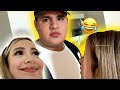 Kissing my BF with Extreme LIP Plumping Gloss PRANK! *hilarious* | TheWuvvyFam