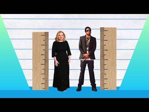 How Much Taller? - Adele vs Jay Z!
