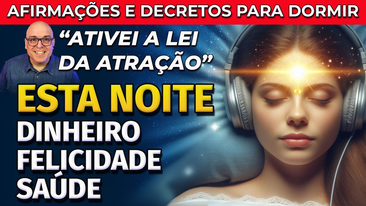 DURMA COM O PODER DA LEI DA ATRAÇÃO: DINHEIRO FELICIDADE E SAÚDE (AFIRMAÇÕES PARA OUVIR DORMINDO)