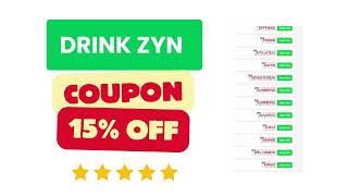 Drink ZYN Coupon Code Discount Code 15% OFF