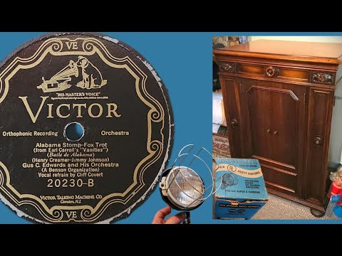 1926 Great: Alabama Stomp ~ Gus C. Edwards Orchestra - Using Vintage Acme Movielite - Credenza Phono