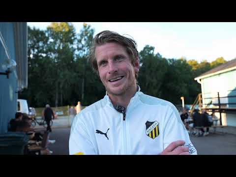 Erik Friberg efter 2–1 segern mot Älmhults IF