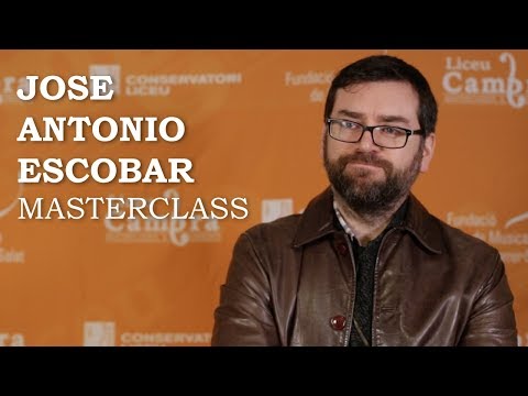 Masterclass with Jose Antonio Escobar - Liceu Cambra Masterclass & Concert series