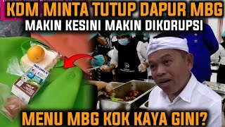 Download lagu WELL, KANG DEDI ASKS FOR MBG'S KITCHEN TO BE CLOSED, WHY IS MBG'S MENU LIKE THIS??? mp3