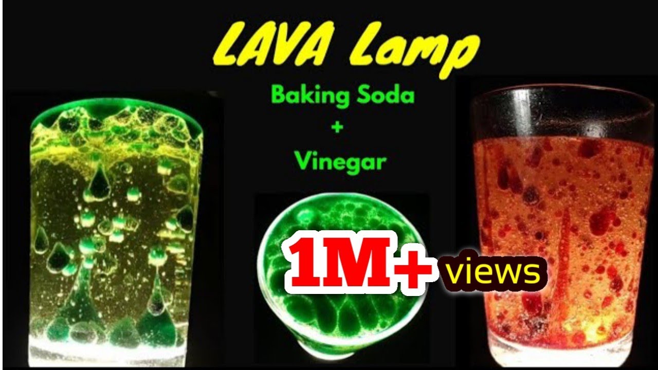 How to make LAVA Lamp: Vinegar + Baking Soda Experiment/ @MREasyMaker