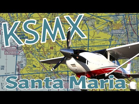 Flying to Santa Maria Airport KSMX Cessna Skylane N233ME