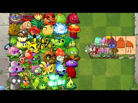 All Premium Plants Max LEVEL Power-Up! vs All Zombies Ancient Egypt in Plants vs Zombies 2 Mod