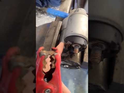 Starter Bench Test! #fyp #tractor #starter #broken