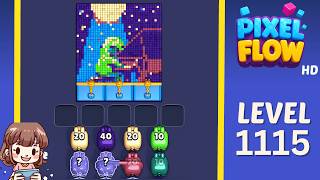 Pixel Flow Level 1115 Solution Walkthrough