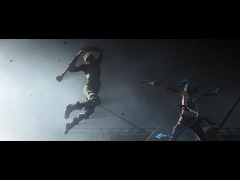 Arcane Episode 7 Ekko VS Jinx Fight scene on the bridge
