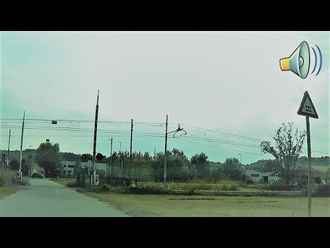 Dalla stazione di Agliano-Castelnuovo al passaggio a livello di Agliano Terme # railroad crossing