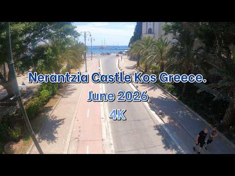 Exploring Nerantzia Castle in Greece! | Kos Island Walking Tour 4K #kos #greece #holiday