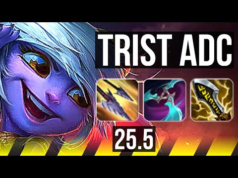 TRISTANA & Yuumi vs CAITLYN & Sona (ADC) | 17/1/1, 68% winrate, Legendary | KR Diamond | 25.5