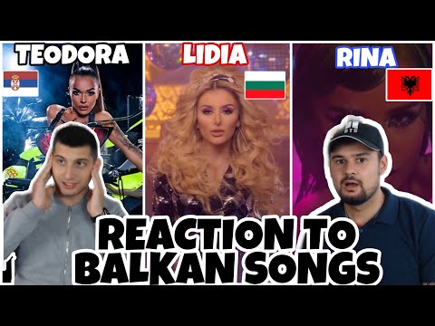 Reaction to BALKAN MUSIC: TEODORA - GASOLINA vs. LIDIA -DA MOGA DA OBICHAM vs. Rina x Sin Boy - Sari