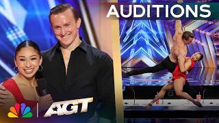 Holland & Sienna's Aerial Performance Has The Judges SCREAMING! | Auditions | AGT 2026 thumbnail