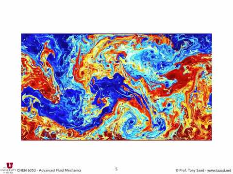 20.0 Introduction to Turbulent Flows