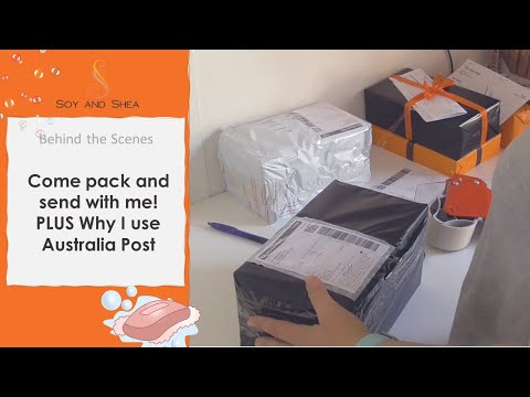 Venha embalar e enviar comigo MAIS como eu uso o Australia Post para economizar tempo e dinheiro