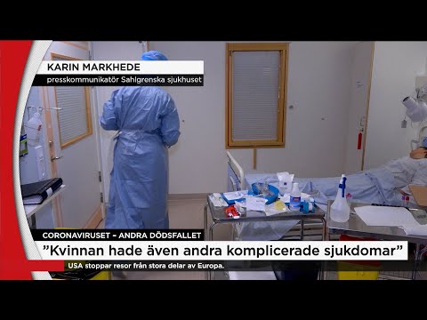 Andra svenska dödsfallet i corona - Nyheterna (TV4)