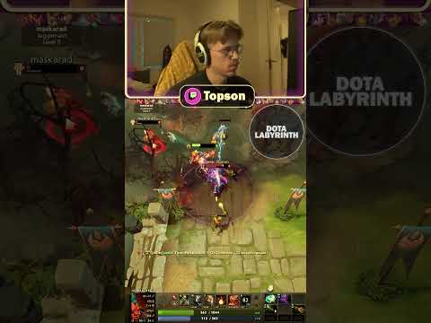 Topson shows crazy outplay on Troll Warlord 1vs2 in Dota 2 #dota2 #gaming #outplay