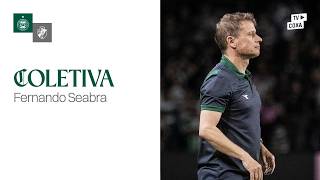 🎙️ COLETIVA | Coritiba 1x1 Vasco | Entrevista com o técnico Fernando Seabra.