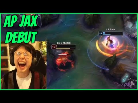 Caedrel Reacts To Baus AP Jax Solo Killing Ambessa In Competitive Game