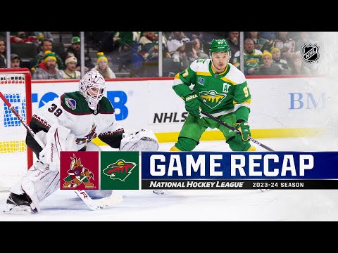 Coyotes @ Wild 1/13 | NHL Highlights 2024