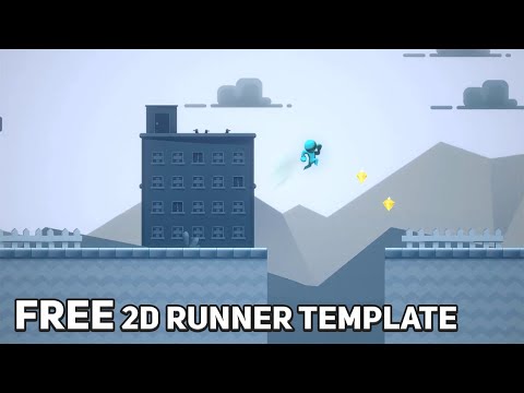 How To Make A 2D Runner Game with Free 2D platformer Template Microgame