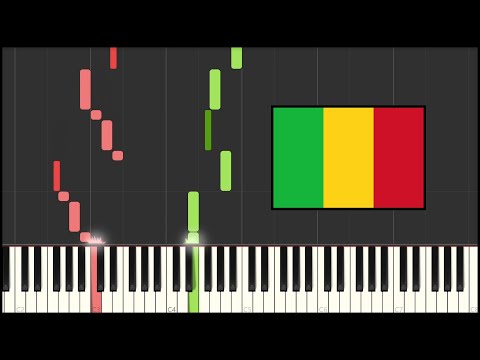 Mali National Anthem - Le Mali (Piano Tutorial)