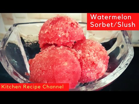 Best way to make Watermelon Sorbet|Watermelon Slush|Non diary Watermelon Icecream|Summer Dessert
