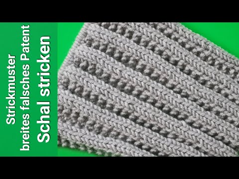 wide false patent knitting