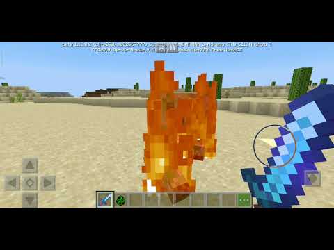Minecraft.How to make a fire sword