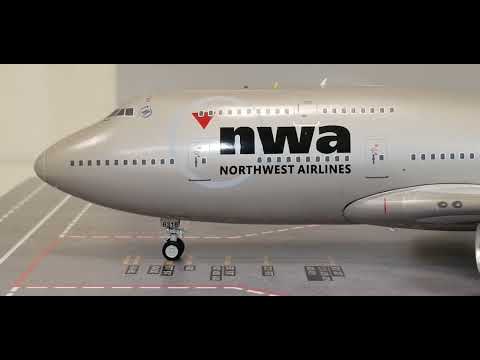 JFox/Inflight 200 Commemorative Vintage Northwest Airlines B747-400 (Last Livery)Review(FHD)