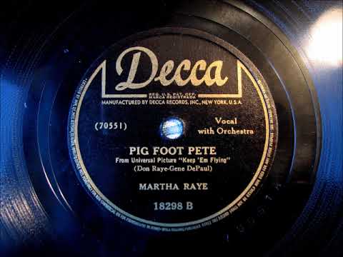 PIG FOOT PETE by Martha Raye 1942