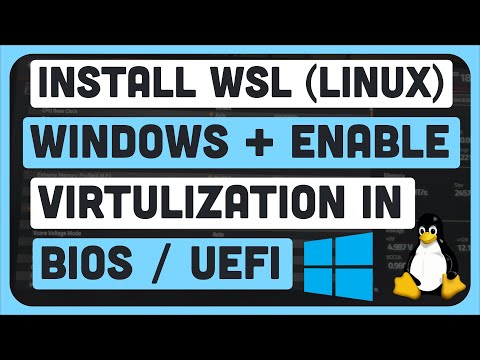 Install WSL (Linux) In Windows with Virtualization In BIOS | Urdu & Hindi