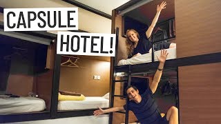 SINGAPORE CAPSULE HOTEL EXPERIENCE! - Asia Travel Vlog