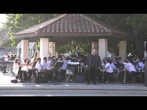 Symphonic Winds of the Pacific - Brea Park Concert - July 5, 2023.  Dr. Stephen Rochford, conductor