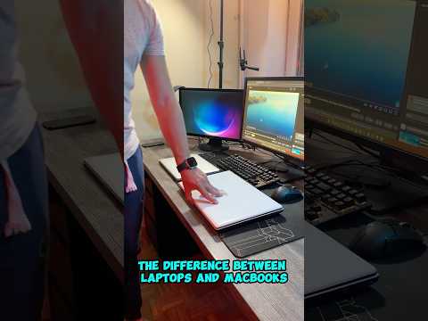 The difference between Laptops and Macbooks! #tech #apple #laptop #macbook