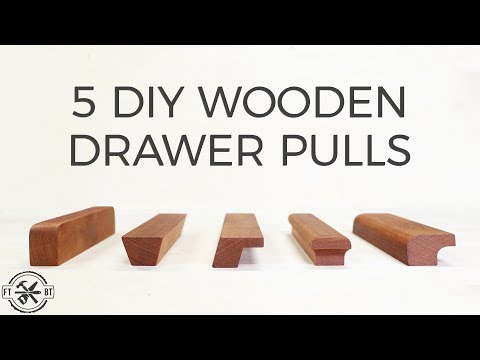 How to make wooden drawer pulls