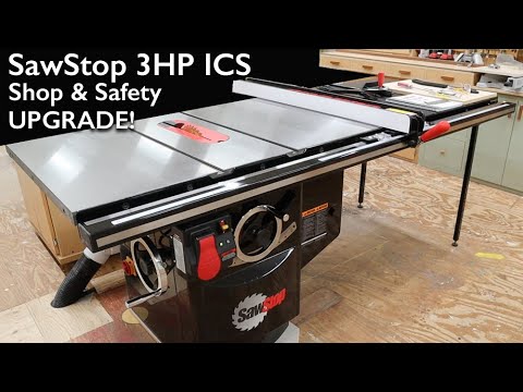 SawStop 3 HP Industrial Cabinet Saw Unboxing & Assembly